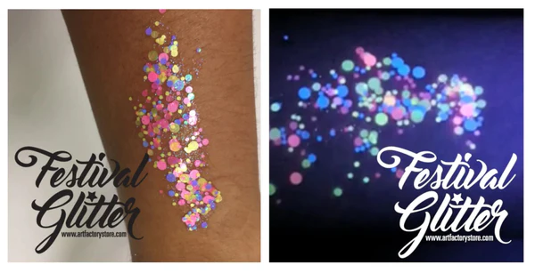 Rave UV Reactive 35mL- Art Factory Festival Chunky Glitter Gel