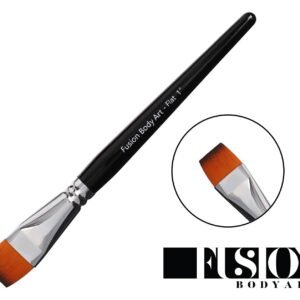 Fusion Body Art Professional Face Paint Brush 1 Inch Flat
