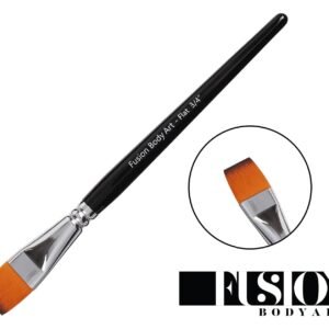 Fusion Body Art Professional Face Paint Brush 3 4 Inch Flat