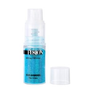 Glitter Pump Spray Blue Diamonds Holographic Blue Open