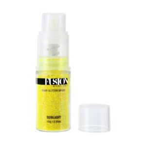 Glitter Pump Spray Sunlight Holographic Yellow Open